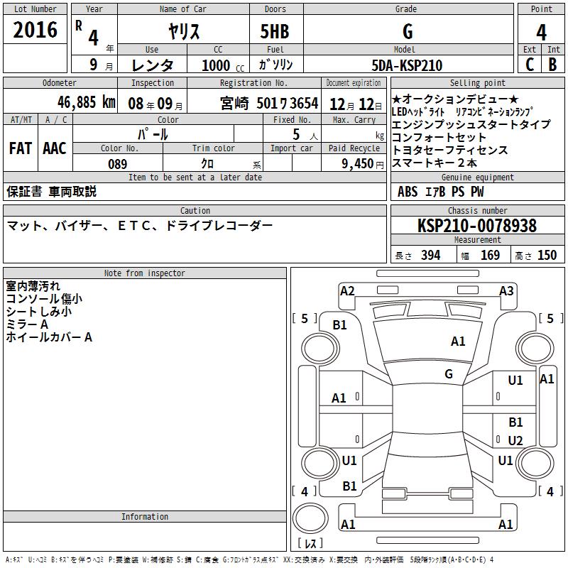 TOYOTA YARIS G LED
