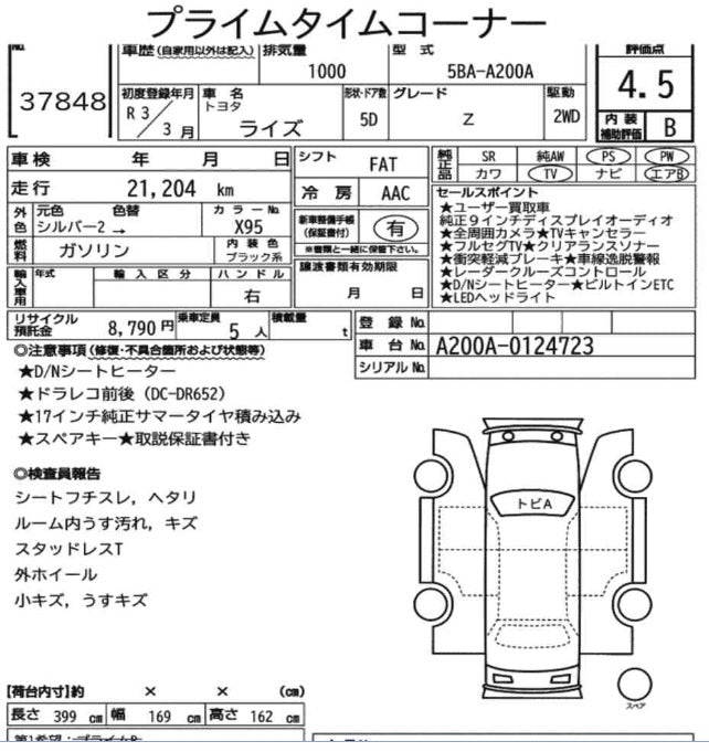 TOYOTA RAIZE Z PREMIUM