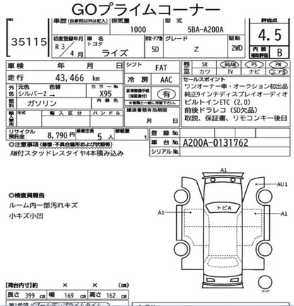 TOYOTA RAIZE Z